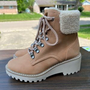 Dolce Vita Wedge Lug Boots - size 6
